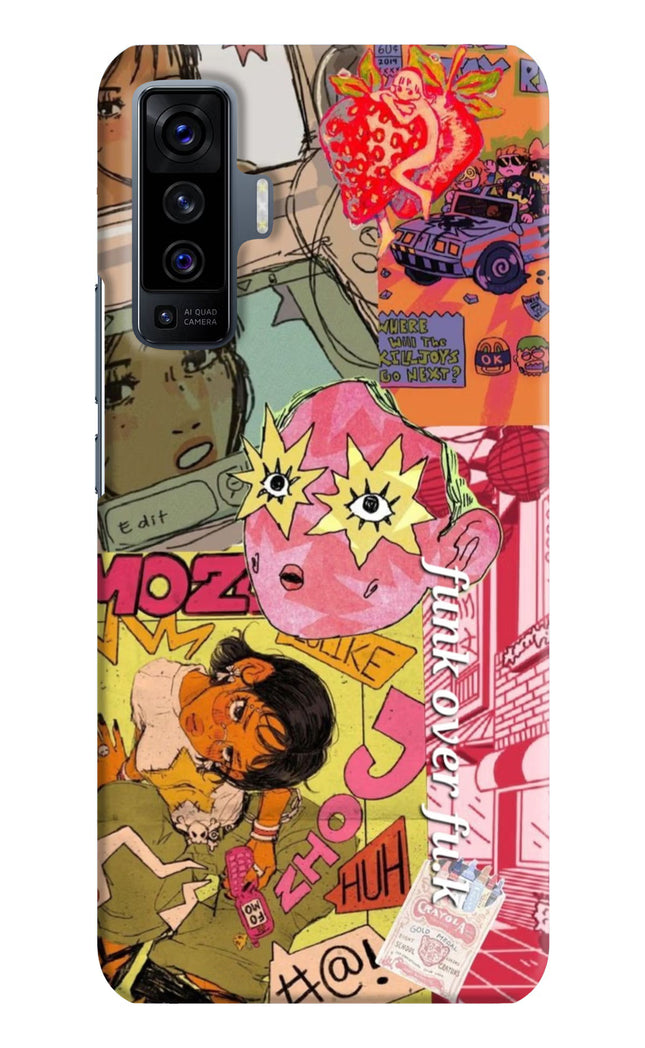Funkover Vivo X50 Hard Case Back Cover by Casekaro