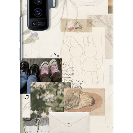 Soft Aesthetic Vivo X50 Hard Case Back Cover by Casekaro