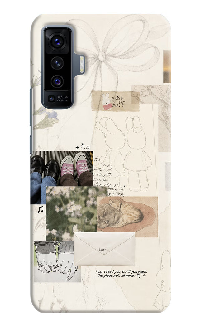 Soft Aesthetic Vivo X50 Hard Case Back Cover by Casekaro