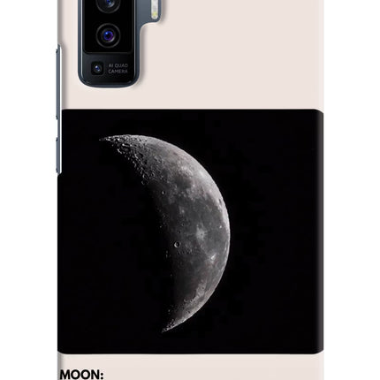 Moon Phase Vivo X50 Hard Case Back Cover by Casekaro