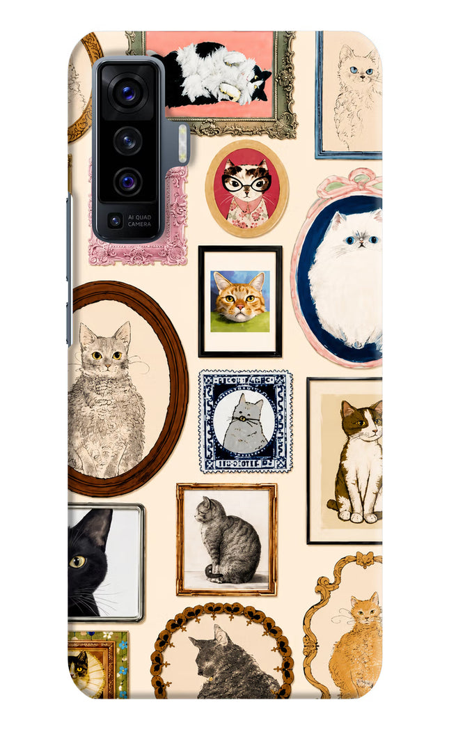 Mirror Cats Vivo X50 Hard Case Back Cover by Casekaro
