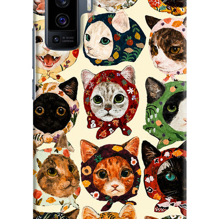 Cool Cat Vivo X50 Hard Case Back Cover by Casekaro