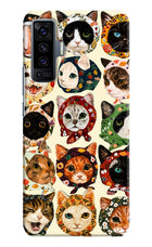 Cool Cat Vivo X50 Hard Case Back Cover by Casekaro