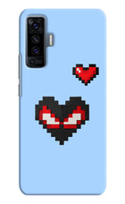 Peter Heart Vivo X50 Hard Case Back Cover by Casekaro