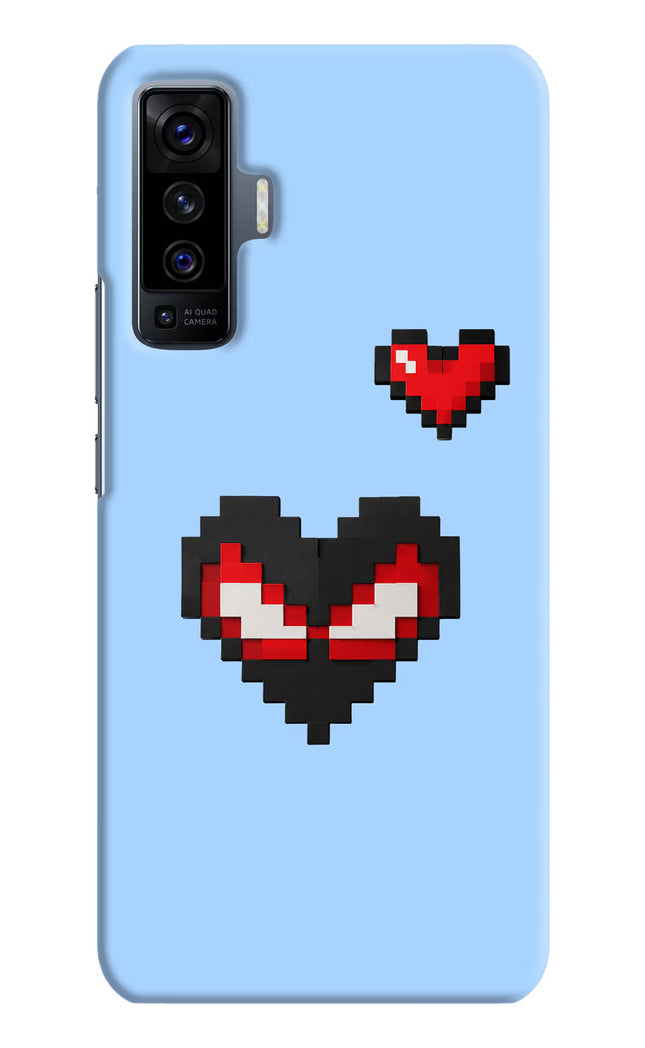 Peter Heart Vivo X50 Hard Case Back Cover by Casekaro