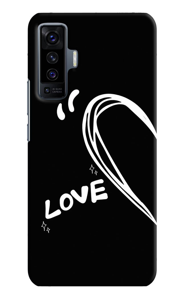 Love Line Vivo X50 Hard Case Back Cover by Casekaro