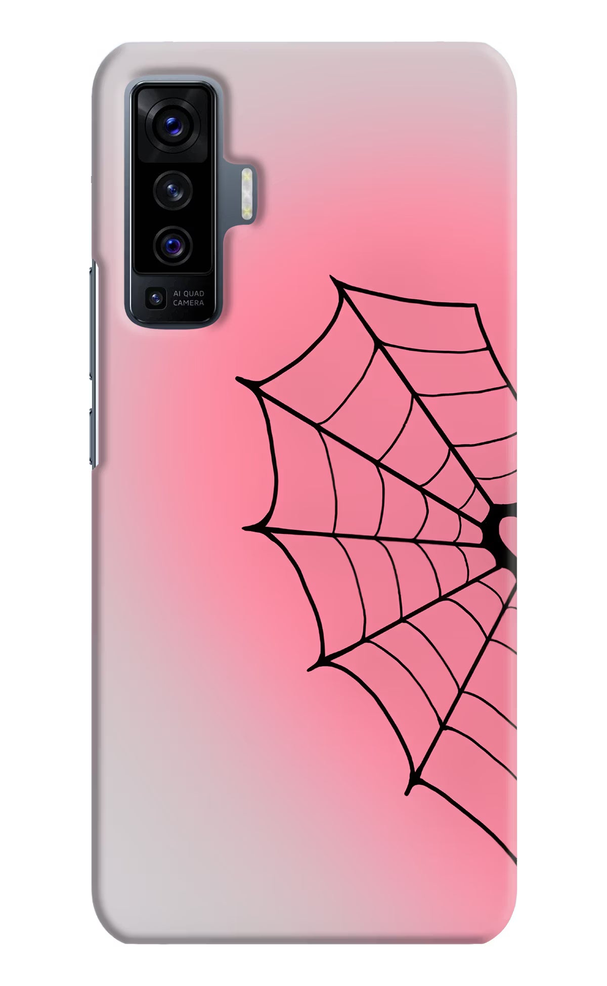 Pink Web Vivo X50 Back Cover