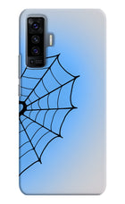 Blue Web Vivo X50 Hard Case Back Cover by Casekaro
