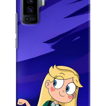 Star Glow Vivo X50 Hard Case Back Cover by Casekaro