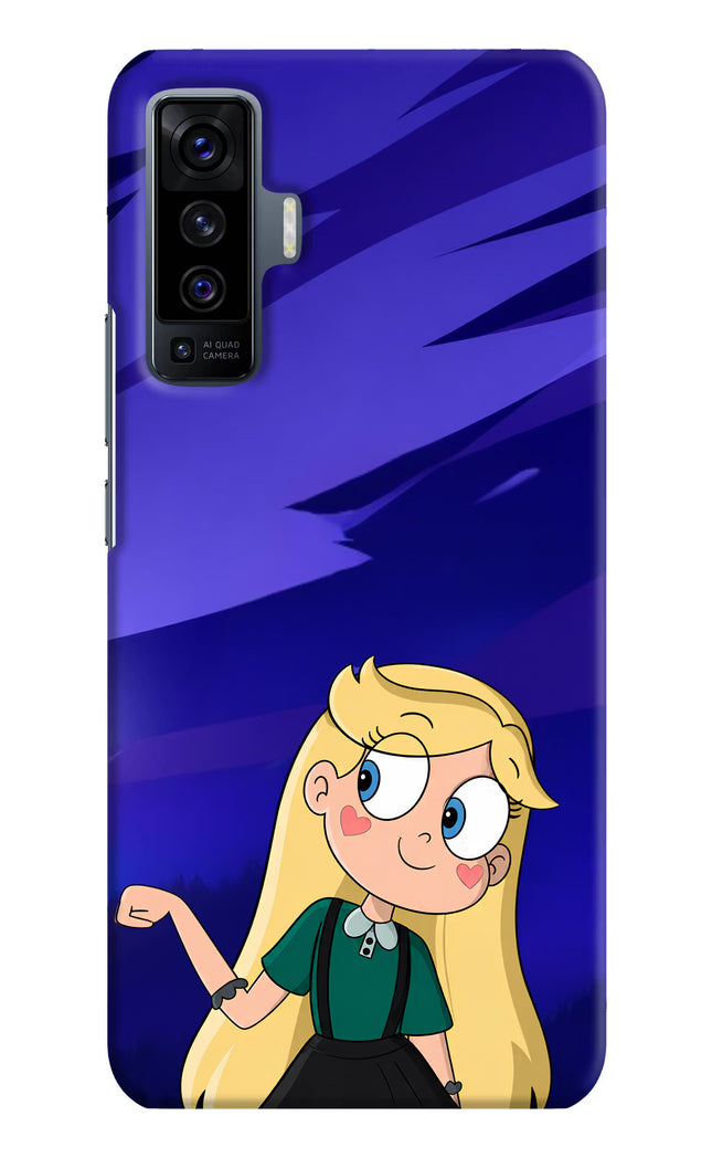 Star Glow Vivo X50 Hard Case Back Cover by Casekaro