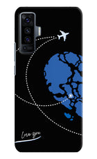 Love Orbit Vivo X50 Hard Case Back Cover by Casekaro