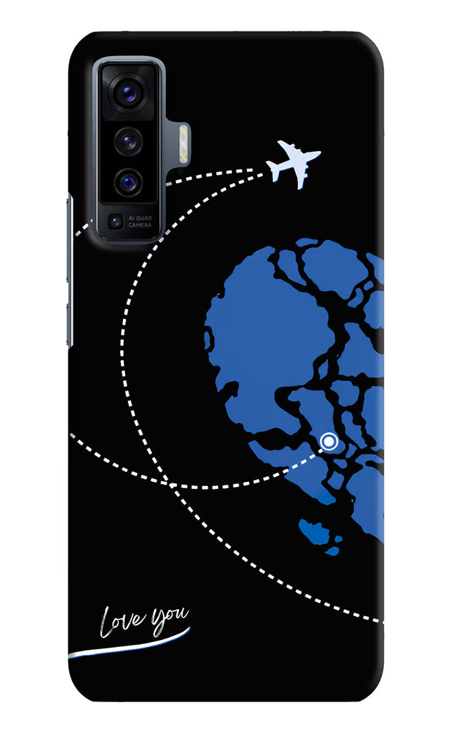 Love Orbit Vivo X50 Hard Case Back Cover by Casekaro