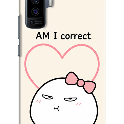 Always Right Vivo X50 Hard Case Back Cover by Casekaro