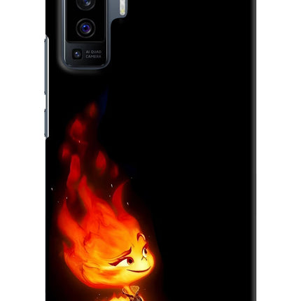 Ember Flame Vivo X50 Hard Case Back Cover by Casekaro