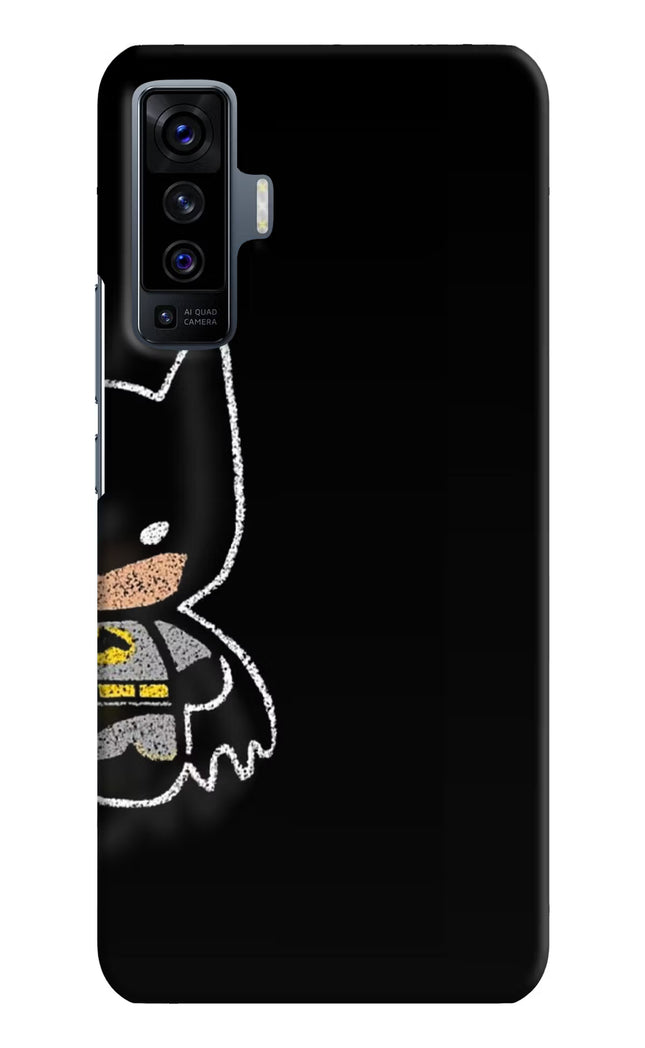 Bat Kitty Vivo X50 Hard Case Back Cover by Casekaro