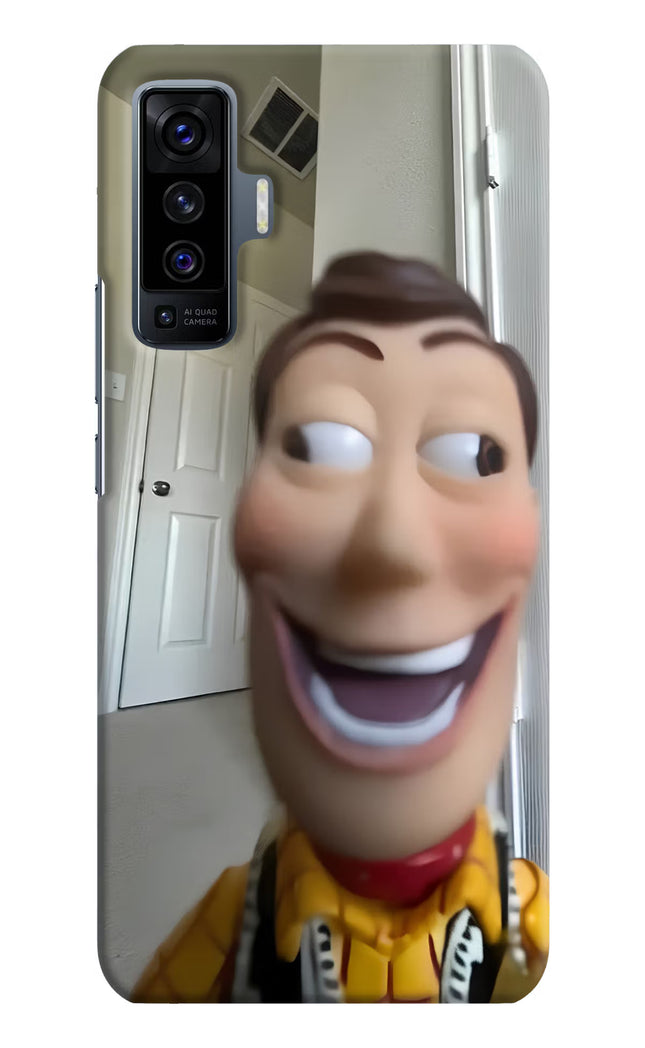 Side Eye Woody Vivo X50 Hard Case Back Cover by Casekaro