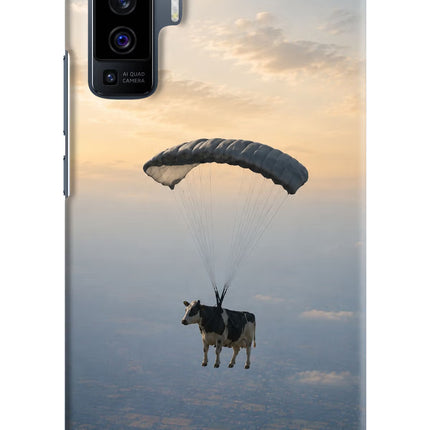 Skydiving Cow Vivo X50 Hard Case Back Cover by Casekaro