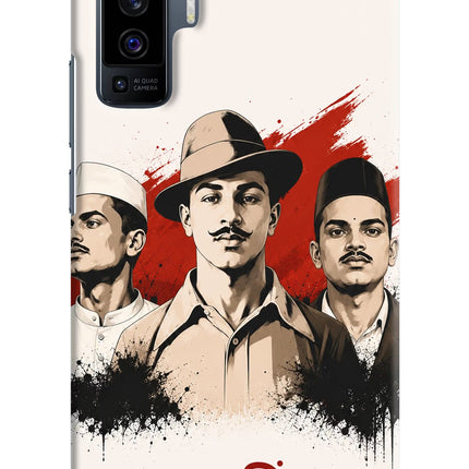 Bhagat Singh Trio Vivo X50 Hard Case Back Cover by Casekaro
