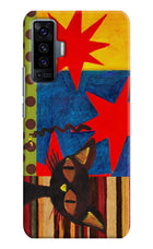Pop Cat Vivo X50 Back Cover