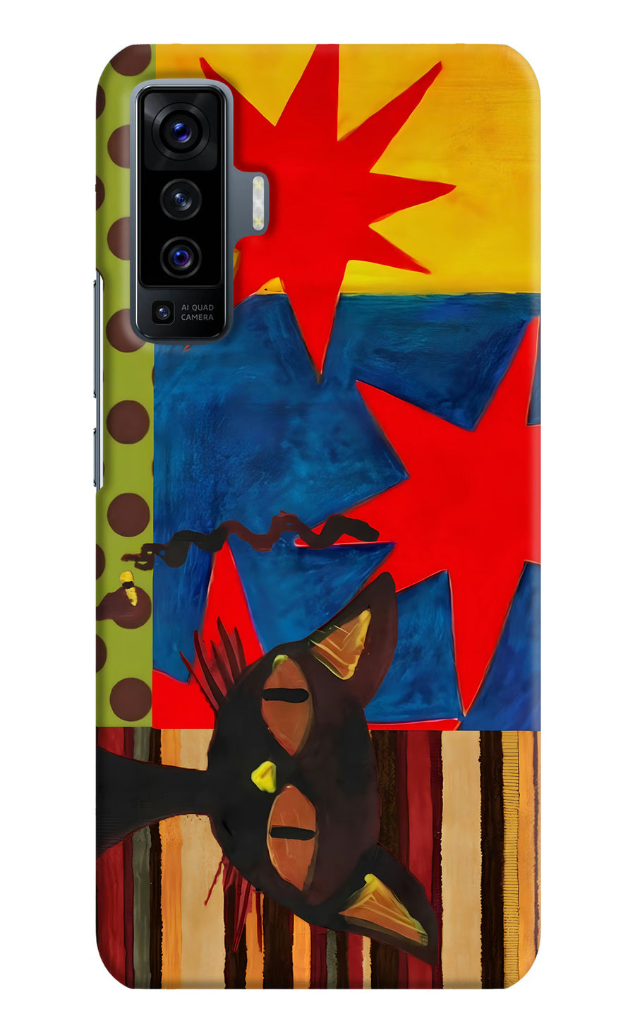 Pop Cat Vivo X50 Back Cover, Hard case