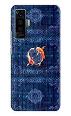 Koi Blue Vivo X50 Back Cover