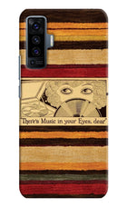 Vinyl Stripes Vivo X50 Back Cover