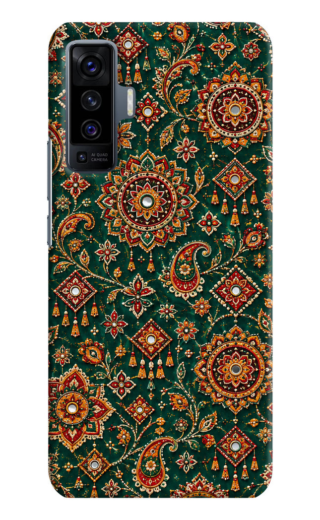 Green Pataka Vivo X50 Hard Case Back Cover by Casekaro