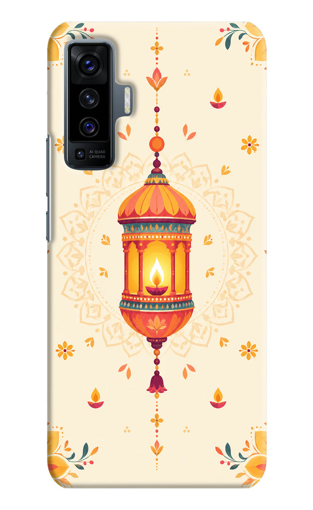 Golden Lantern Vivo X50 Hard Case Back Cover by Casekaro