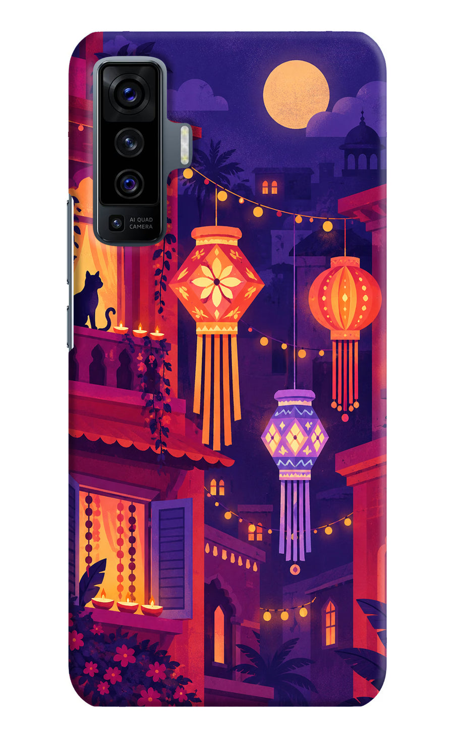 Lantern Lane Vivo X50 Back Cover, Hard case