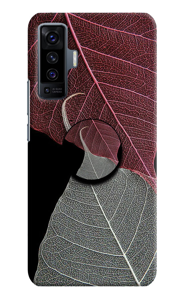 Leaf Pattern Vivo X50 Pop Case by Casekaro