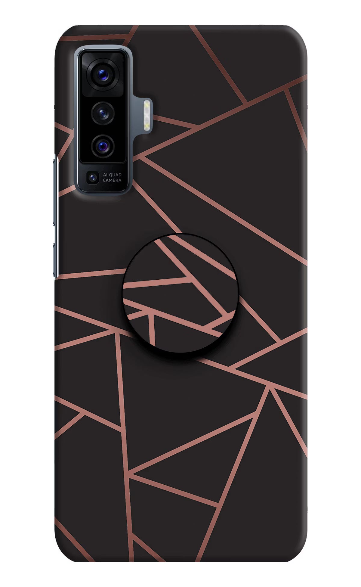 Geometric Pattern Vivo X50 Pop Case by Casekaro