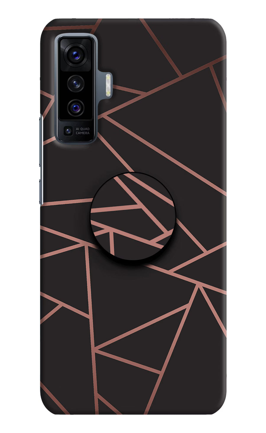 Geometric Pattern Vivo X50 Pop Case, Hard case