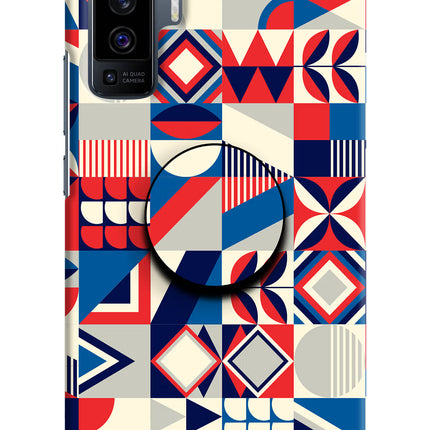 Colorful Pattern Vivo X50 Pop Case by Casekaro