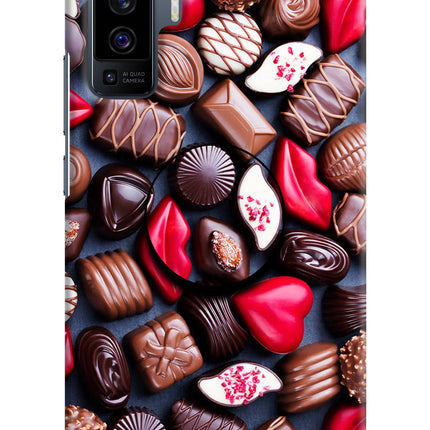 Chocolates Vivo X50 Pop Case by Casekaro