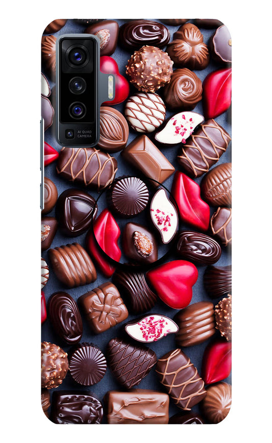 Chocolates Vivo X50 Pop Case by Casekaro
