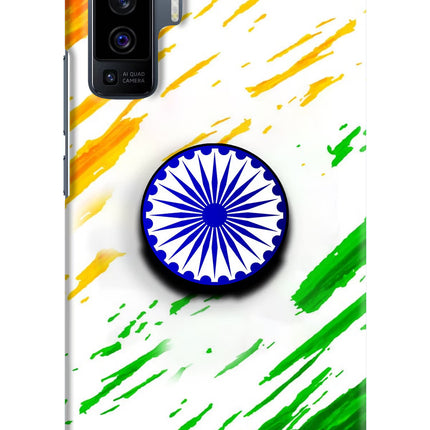 Indian Flag Ashoka Chakra Vivo X50 Pop Case by Casekaro
