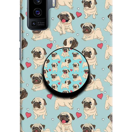 Pug Dog Vivo X50 Pop Case by Casekaro