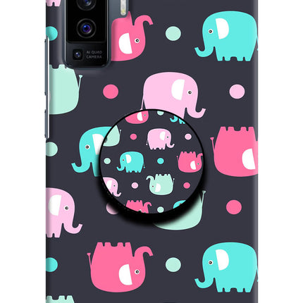 Baby Elephants Vivo X50 Pop Case by Casekaro