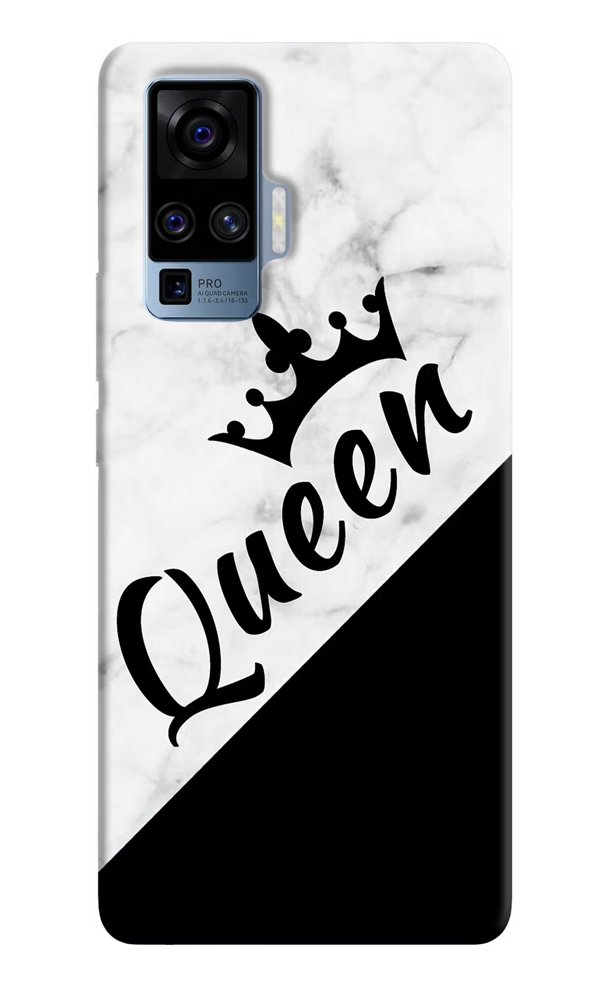 Queen Vivo X50 Pro Hard Case Back Cover by Casekaro