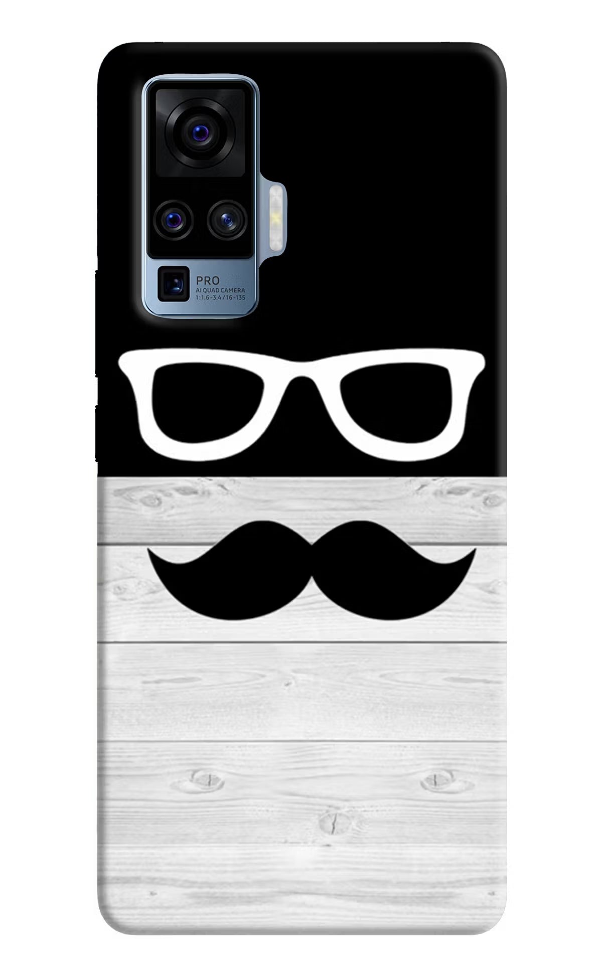 Mustache Vivo X50 Pro Hard Case Back Cover by Casekaro