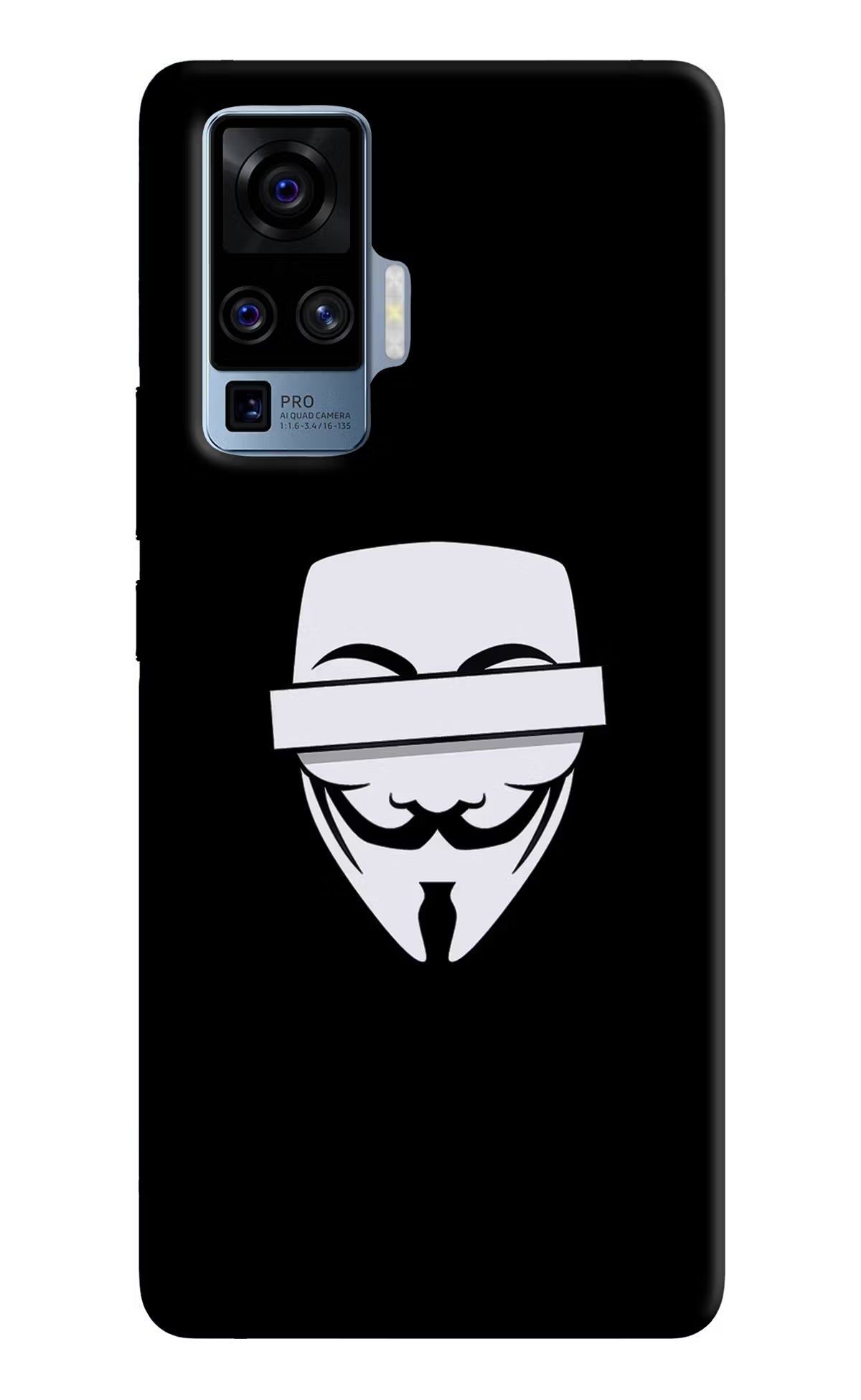 Anonymous Face Vivo X50 Pro Hard Case Back Cover by Casekaro