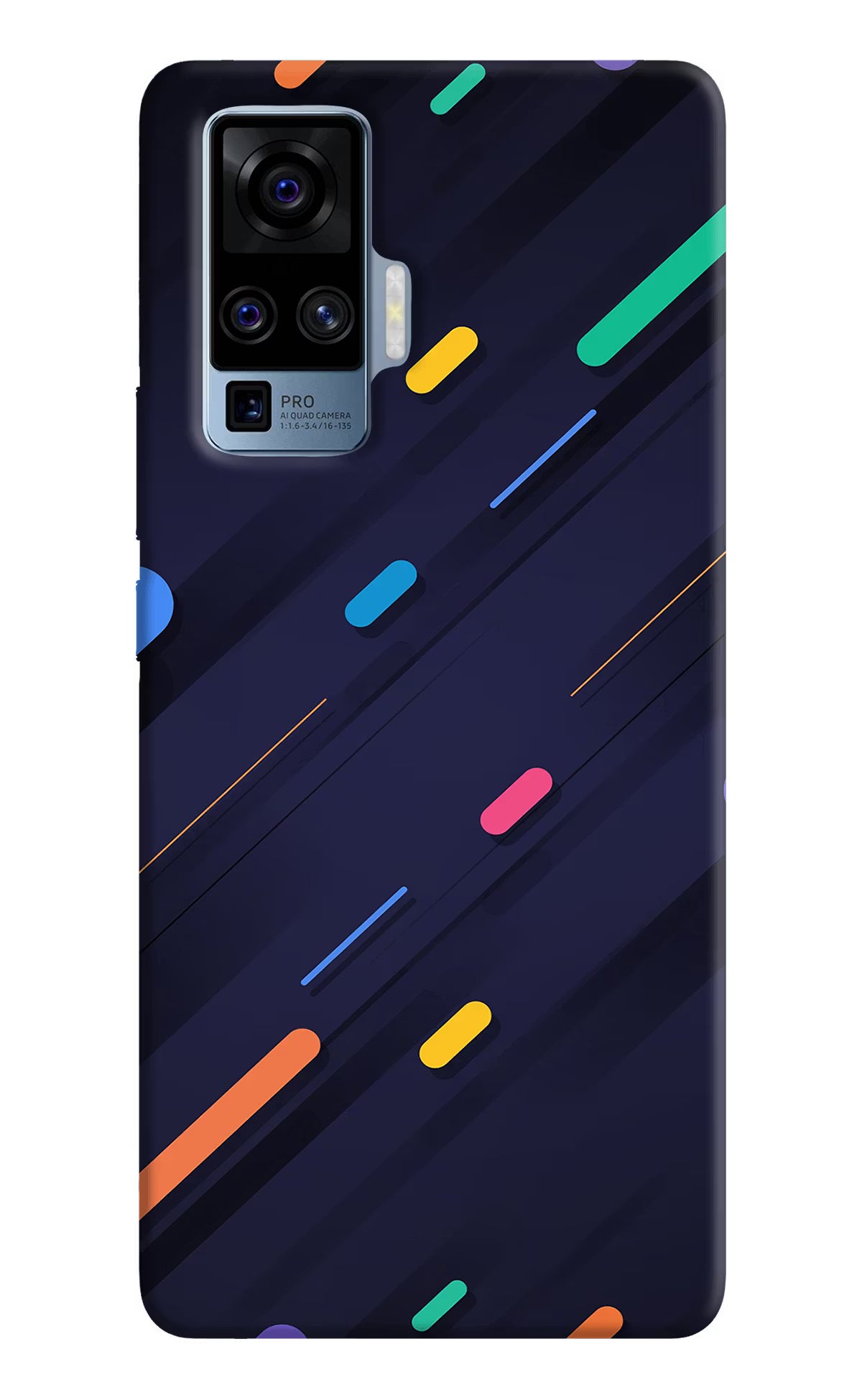Abstract Design Vivo X50 Pro Hard Case Back Cover by Casekaro