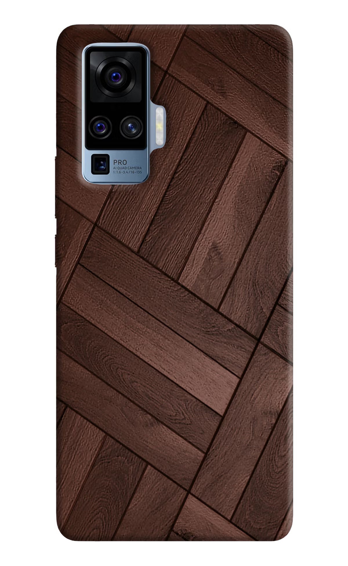 Wooden Texture Design Vivo X50 Pro Hard Case Back Cover by Casekaro