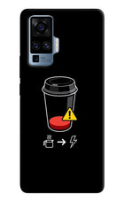 Coffee Vivo X50 Pro Hard Case Back Cover by Casekaro