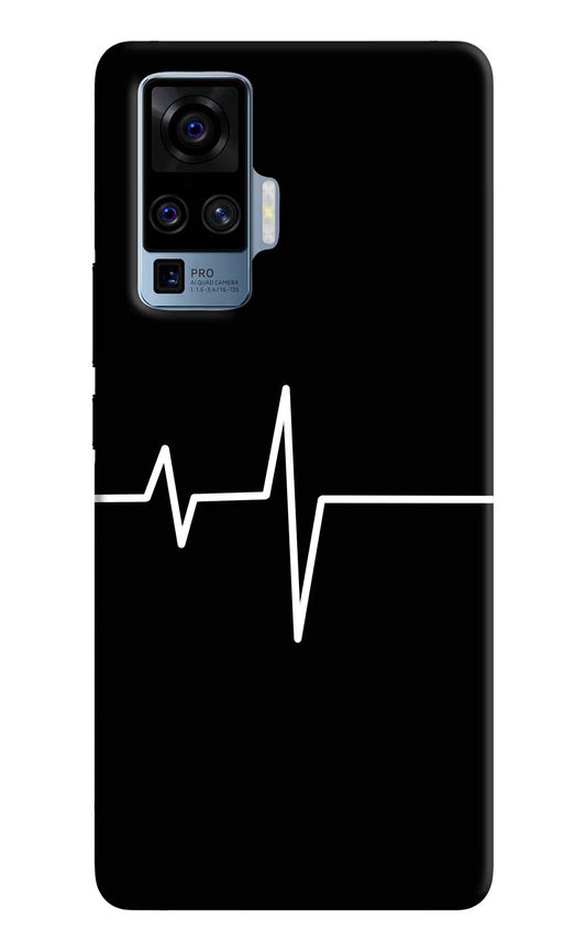 Heart Beats Vivo X50 Pro Hard Case Back Cover by Casekaro
