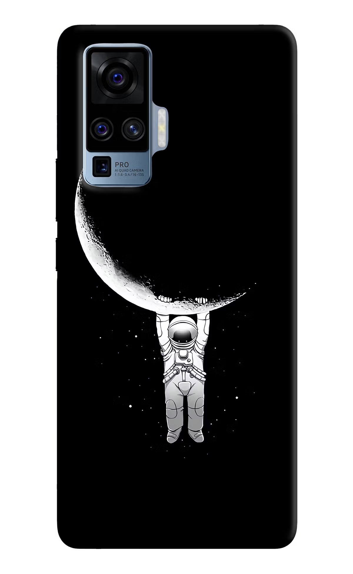Moon Space Vivo X50 Pro Hard Case Back Cover by Casekaro