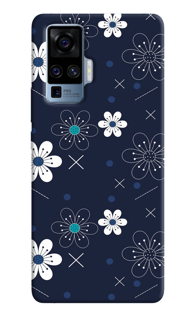 Flowers Vivo X50 Pro Hard Case Back Cover by Casekaro