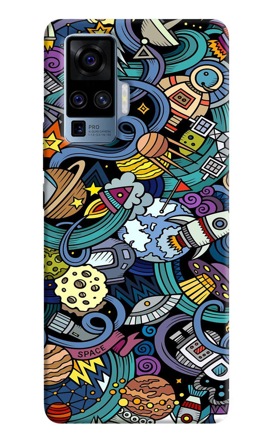 Space Abstract Vivo X50 Pro Hard Case Back Cover by Casekaro