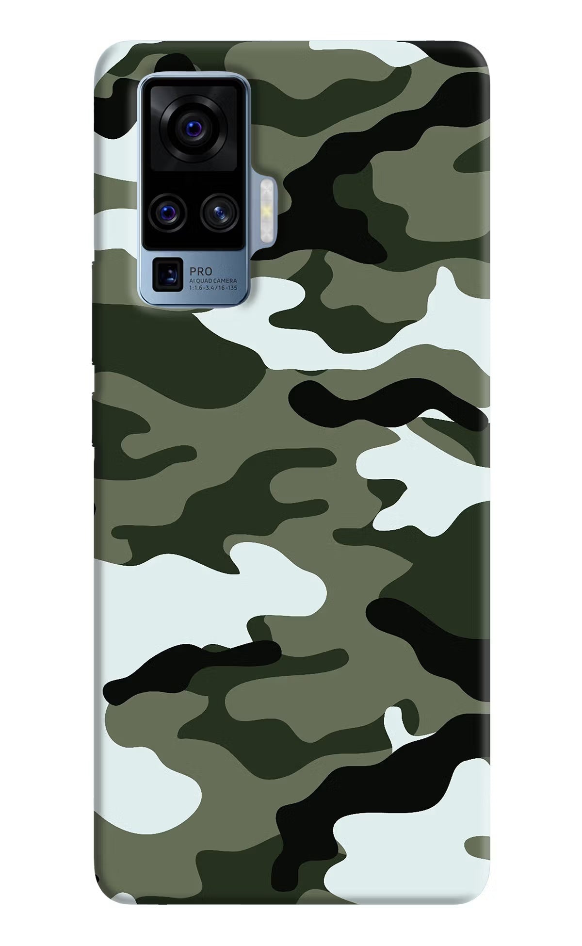 Camouflage Vivo X50 Pro Hard Case Back Cover by Casekaro