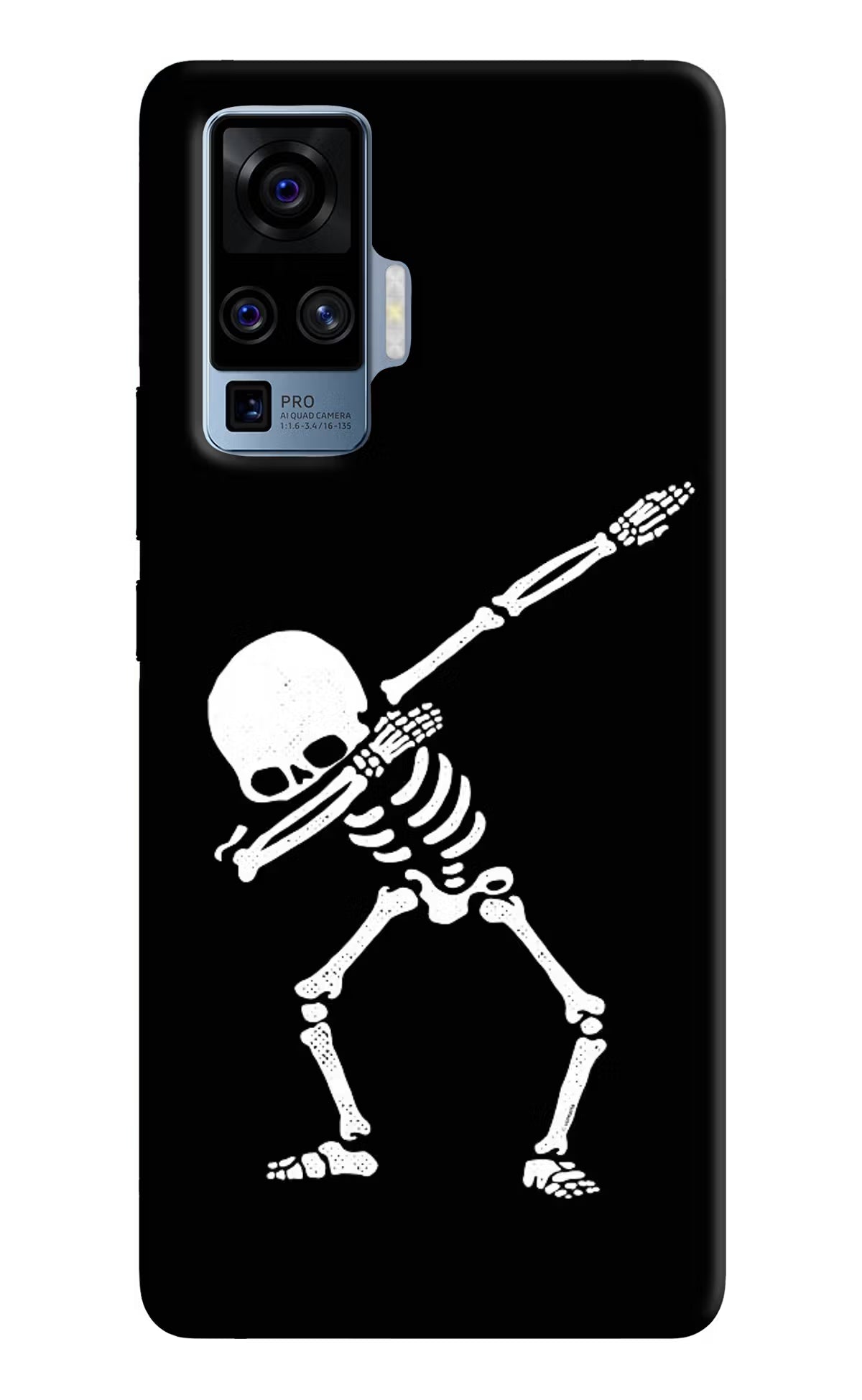 Dabbing Skeleton Art Vivo X50 Pro Hard Case Back Cover by Casekaro